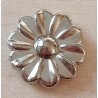 Kunststoff Perle Blume silberfarbig