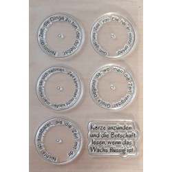 Clear Stamps Sprüche für Teelicht