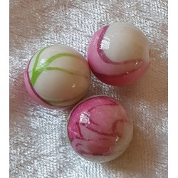 Kunststoff Perle magenta