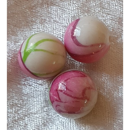 Kunststoff Perle magenta