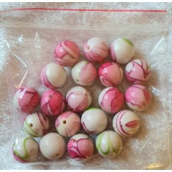 Kunststoff Perle magenta