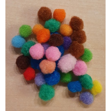 Pompon bunt gemischt