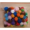 Pompon bunt gemischt