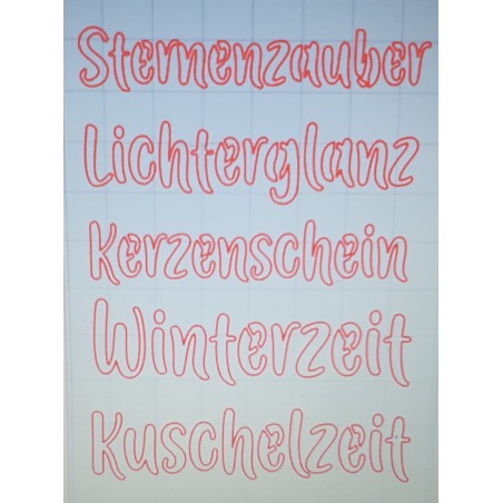 Schablone Sternenzauber
