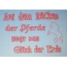 Schablone Auf dem Rücken....