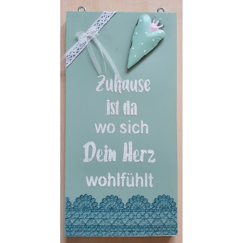 Schild Zuhause....