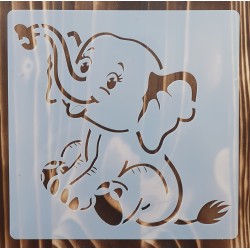 Schablone Elefant
