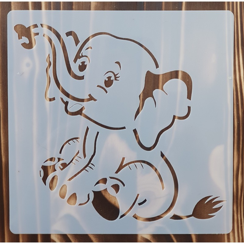 Schablone Elefant