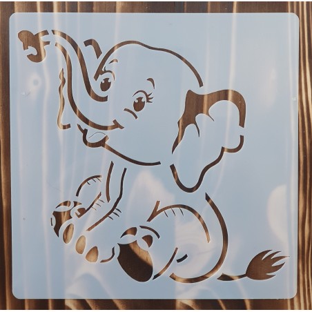 Schablone Elefant