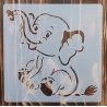 Schablone Elefant