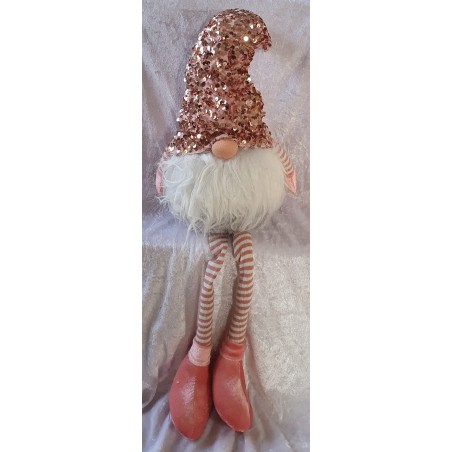 Wichtel mit Pailletten rosa
