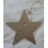 Holz Stern champagner