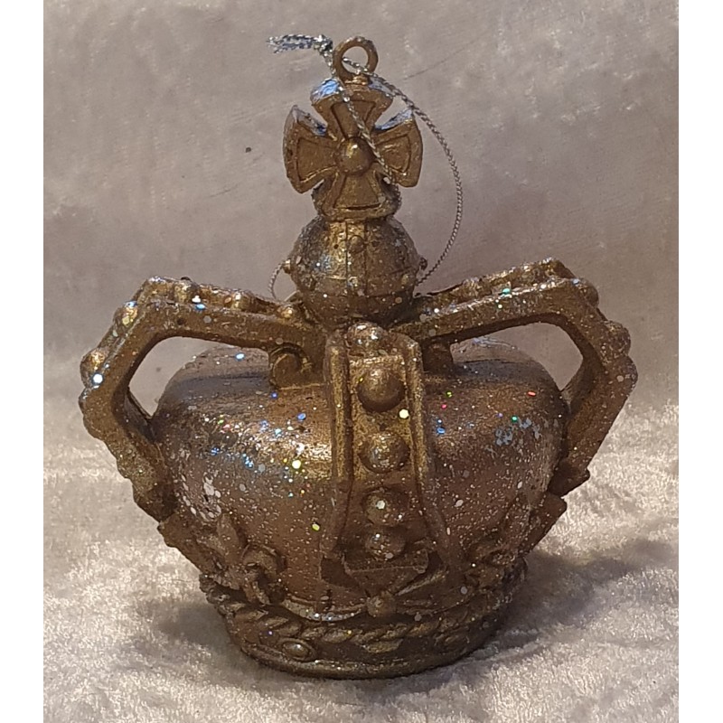 Krone gold Polyresin