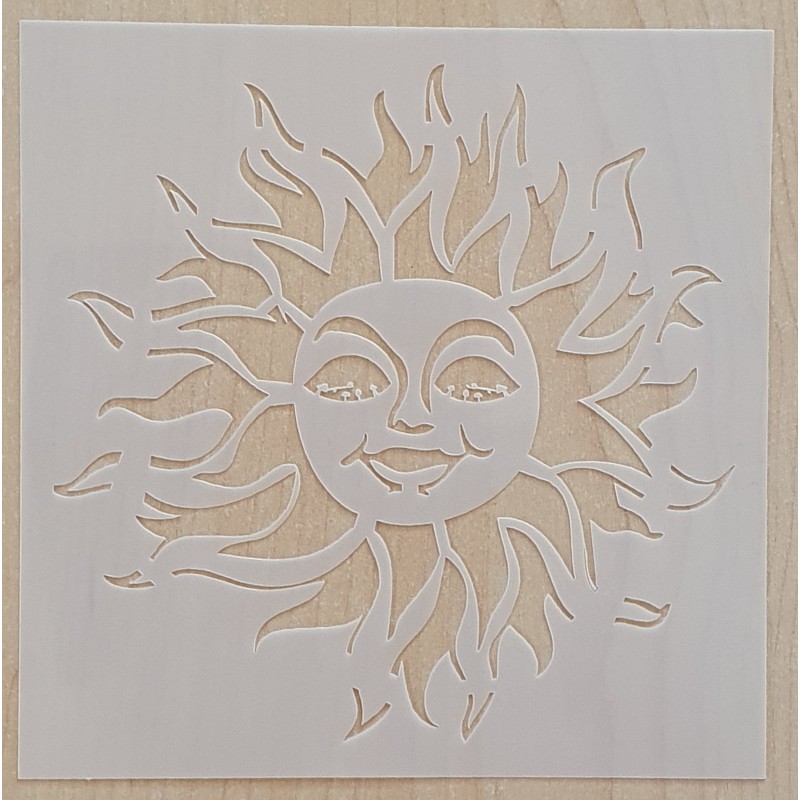 Schablone Sonne