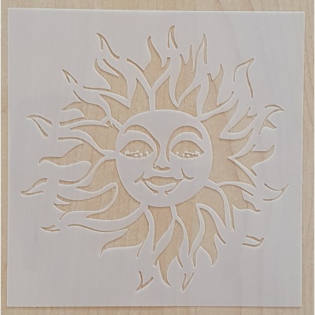 Schablone Sonne