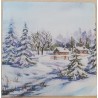 Servietten Winterlandschaft