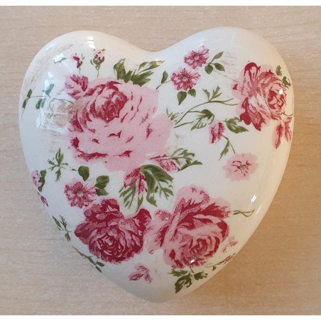 Porzellan Herz Rosen