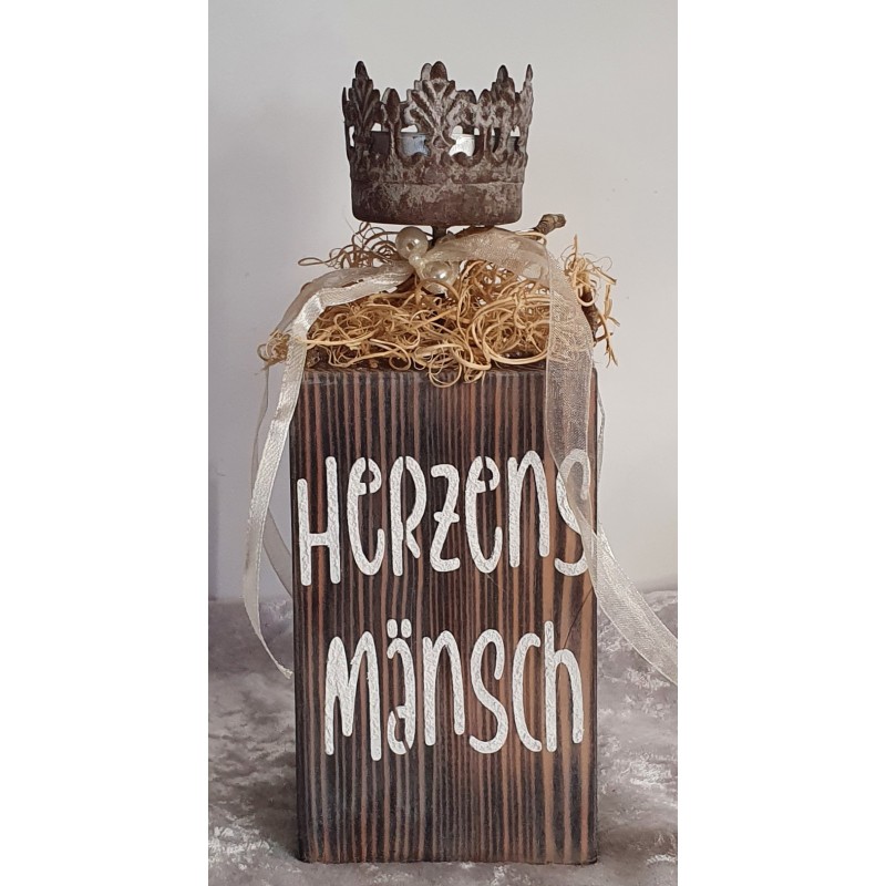Teelicht Herzens Mänsch
