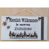 Schild Herzlich Willkommen....