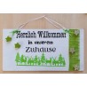 Schild Herzlich Willkommen....