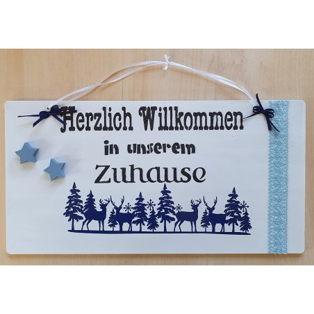 Schild Herzlich Willkommen....