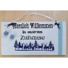 Schild Herzlich Willkommen....