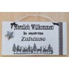 Schild Herzlich Willkommen....