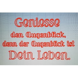 Schablone Dein Leben.....