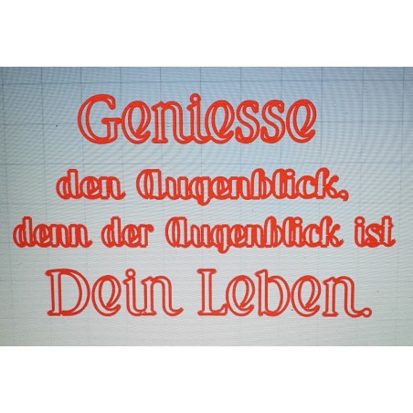 Schablone Dein Leben.....