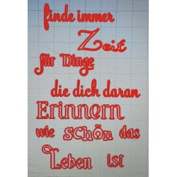 Schablone finde immer Zeit....