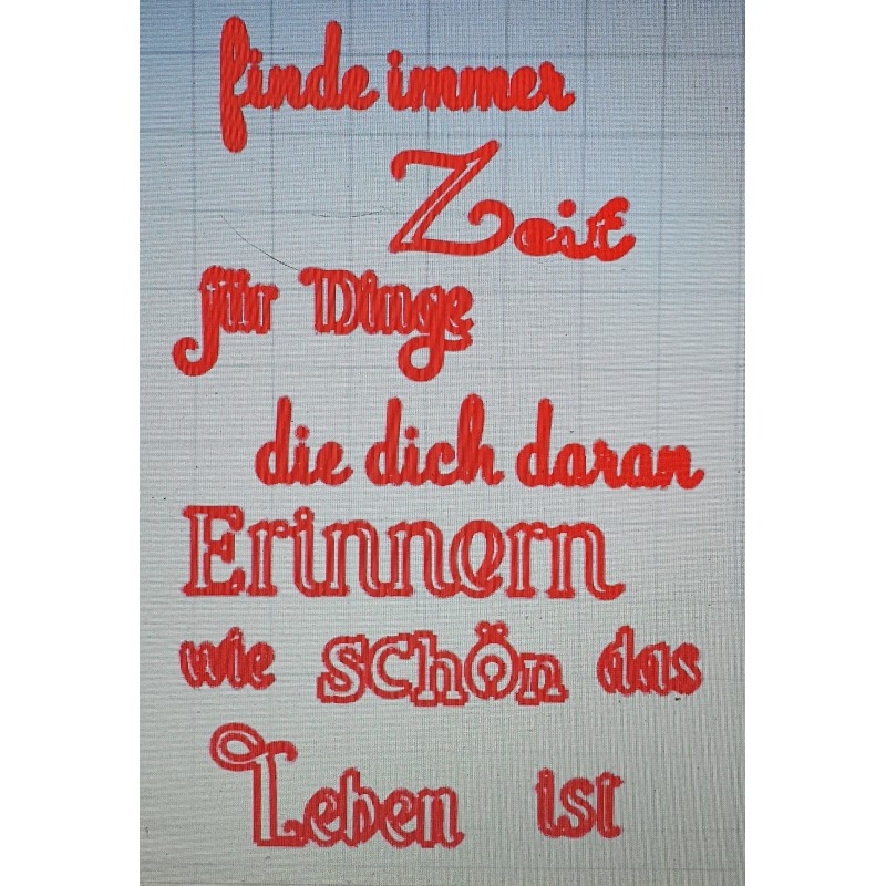 Schablone finde immer Zeit....
