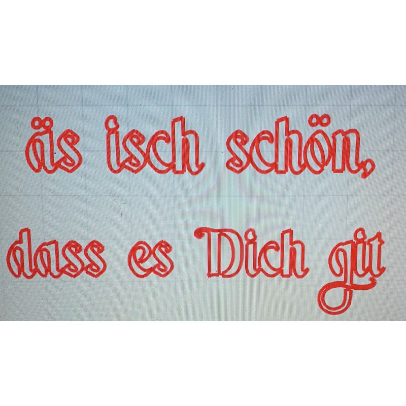 Schablone äs isch schön.....