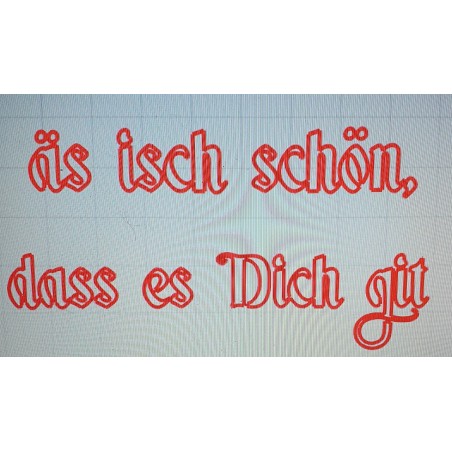 Schablone äs isch schön.....