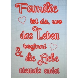 Schablone Familie ist da.....