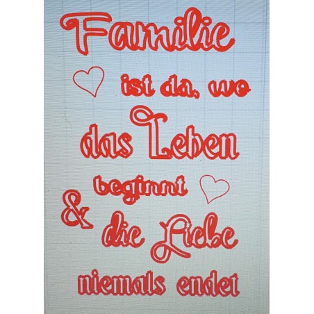 Schablone Familie ist da.....