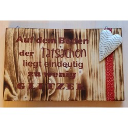 Schild Glitzer....