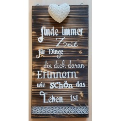Schild Zeit....