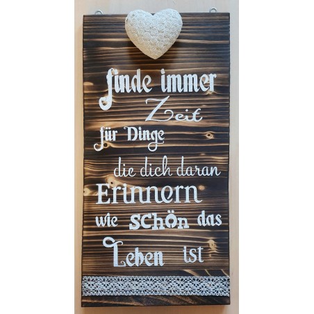 Schild Zeit....