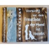 Schild Vorsicht...
