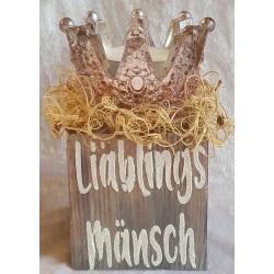 Teelicht Halter Liäblings Mänsch