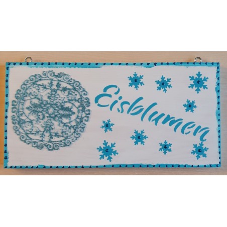 Schild Eisblume