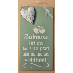 Schild Zuhause...
