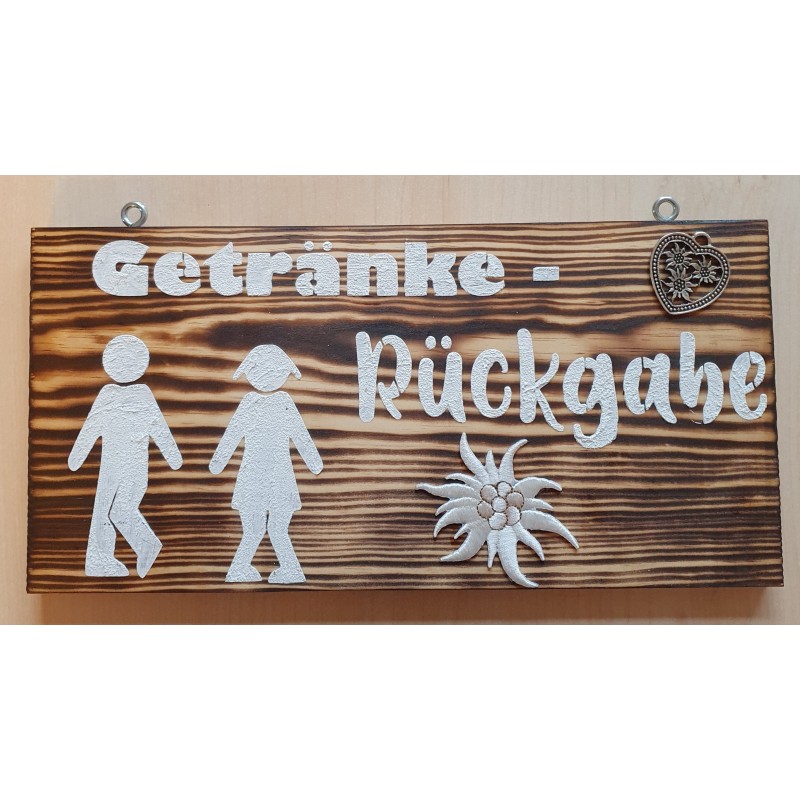 Schild Getränke-Rückgabe