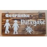 Schild Getränke-Rückgabe