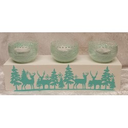 Teelicht Balken mint