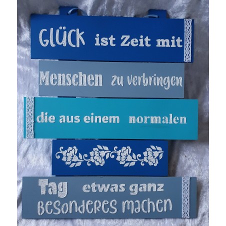 Schild Glück ist...