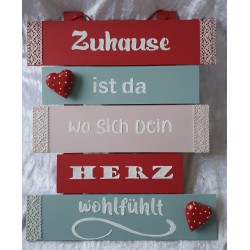 Schild Zuhause ist da....