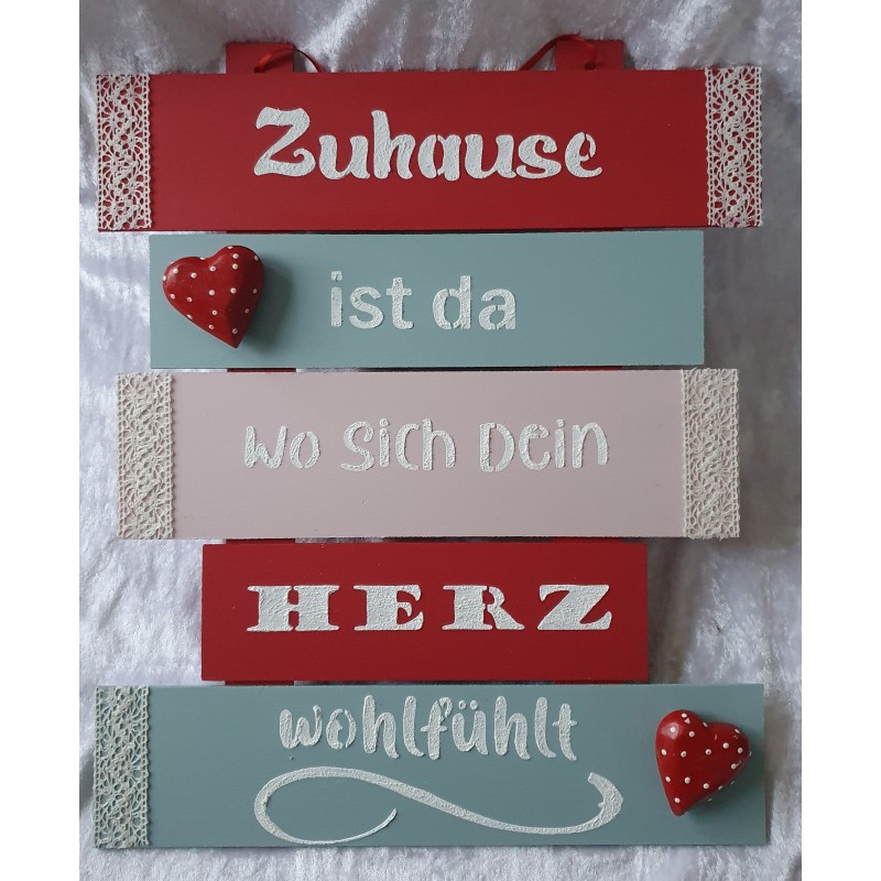 Schild Zuhause ist da....