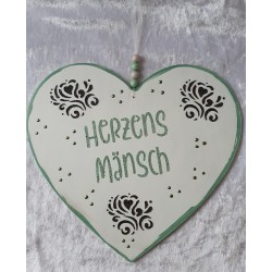 Schild Herzens Mänsch