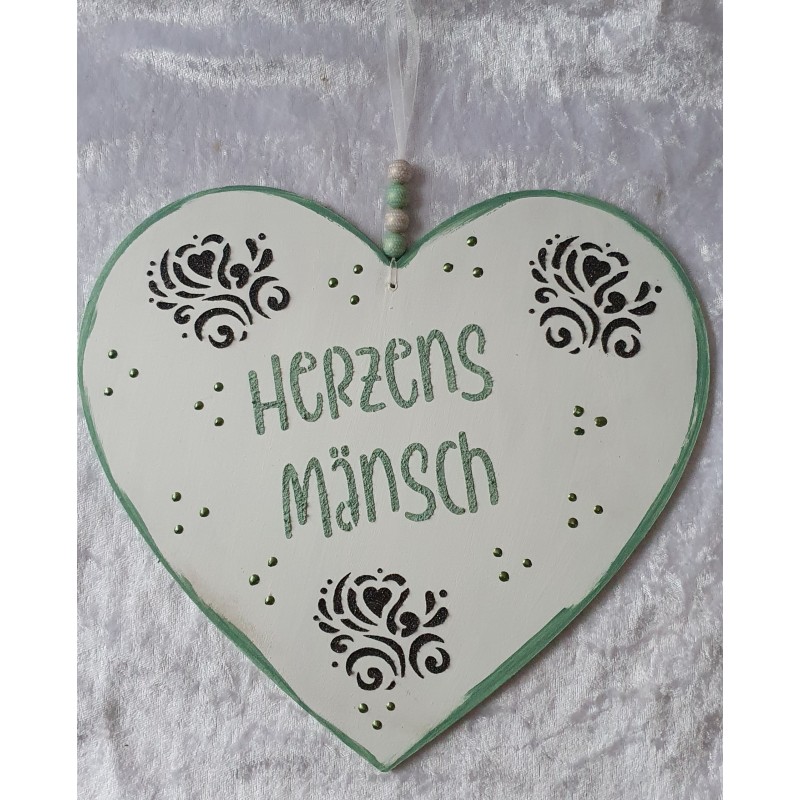 Schild Herzens Mänsch